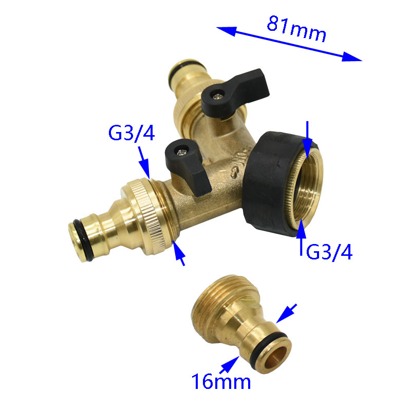 Brass 3/4' Female 2 Way Tap Wa - đánh giá và giá Spoke Nipple Brass